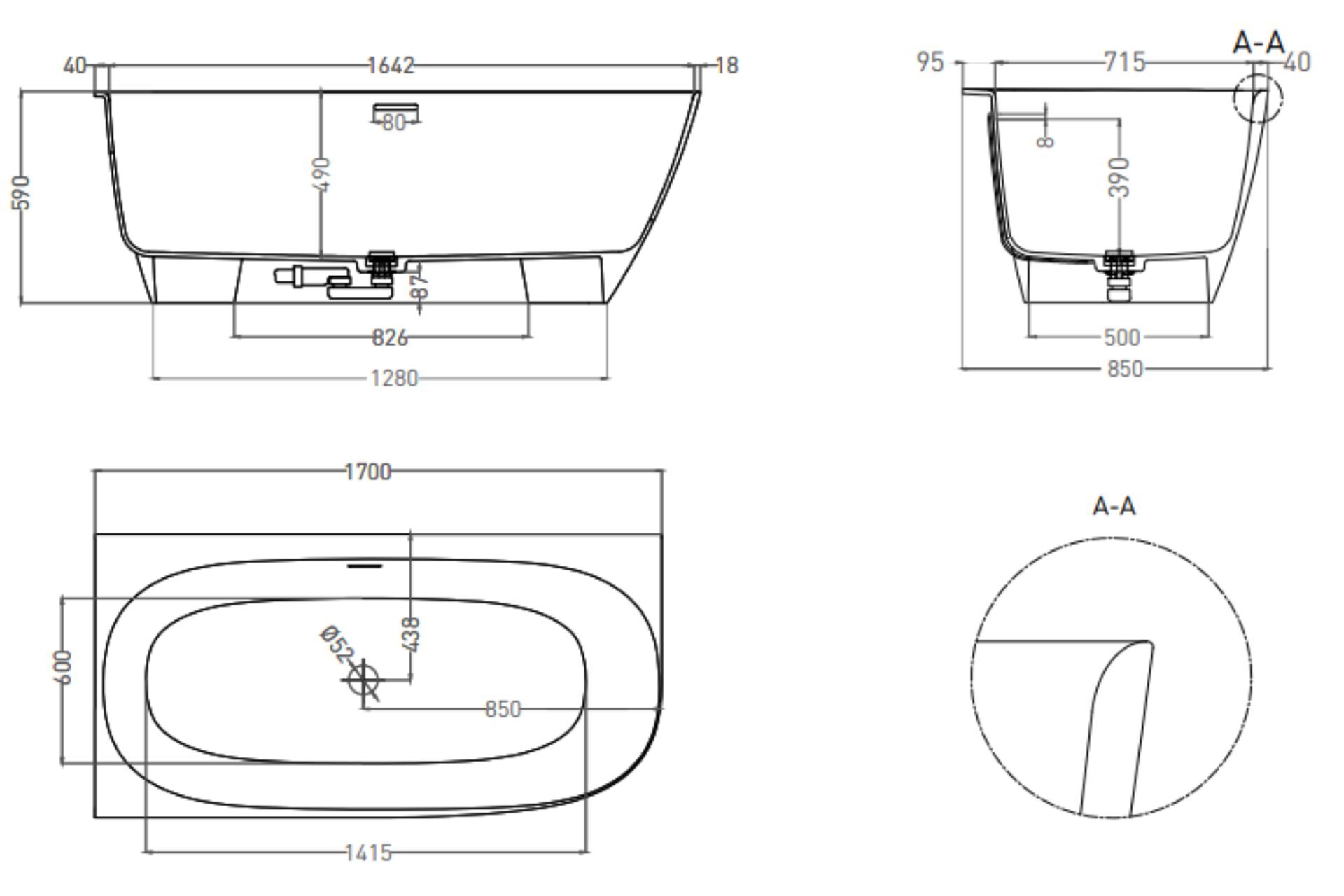 SOFIA CORNER RAL матовый 170x85