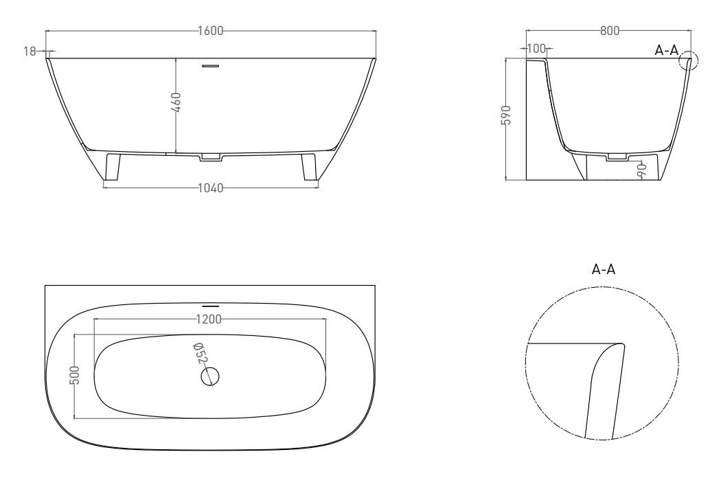 SOFIA WALL 160x80 RAL Глянец