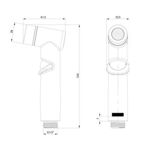 Гигиенический душ Lemark LM8140BL