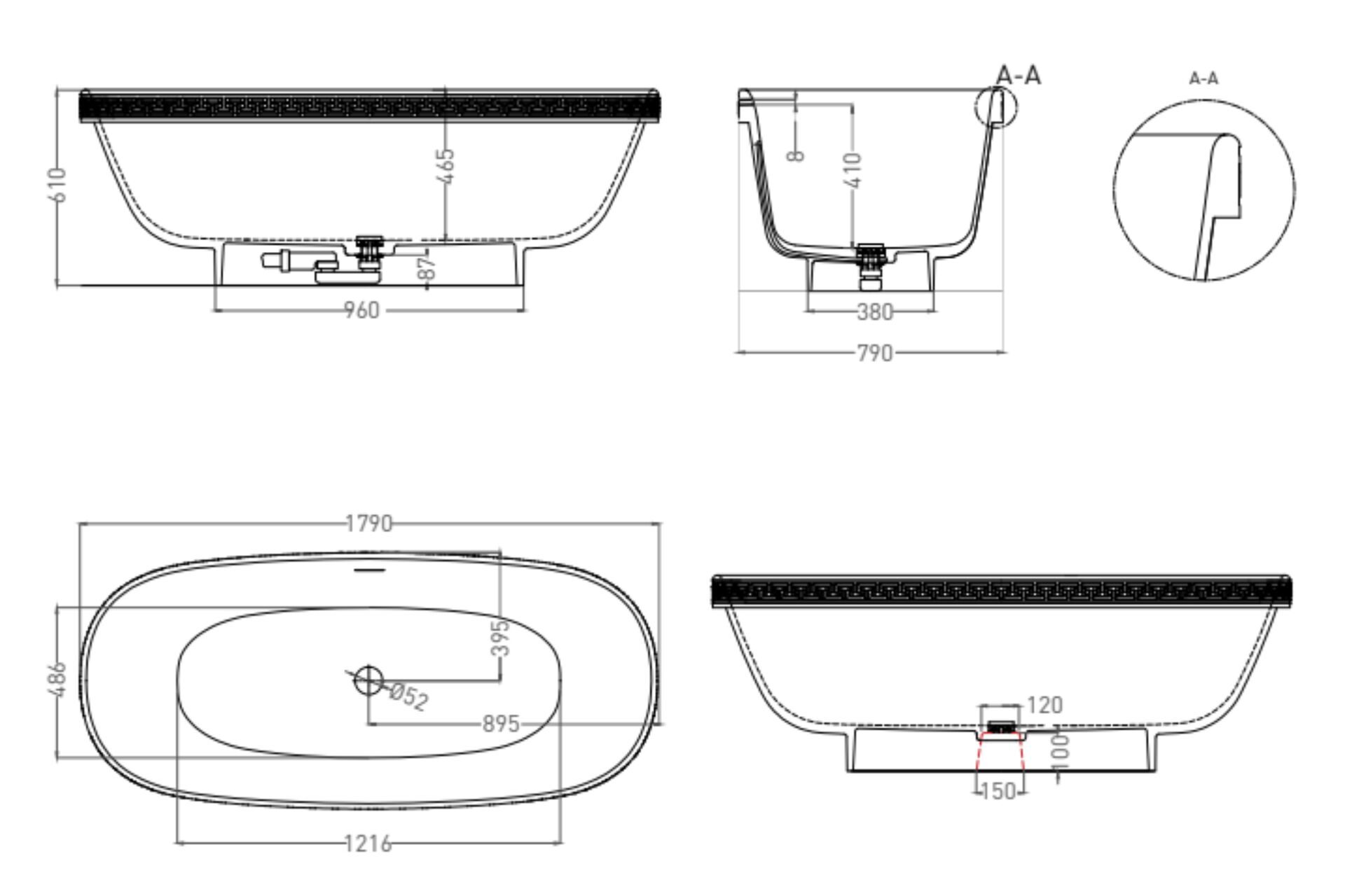 GRECA MEANDER 180x80 RAL матовый
