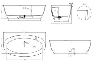 ALDA 170x80 RAL